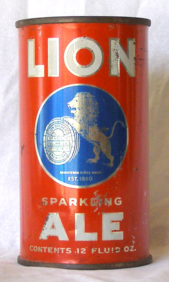 Lion Ale Flat Top Beer Can