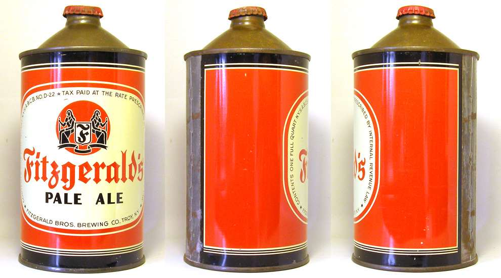 Fitzgerald Pale Ale Quart Cone Top Beer Can 1748