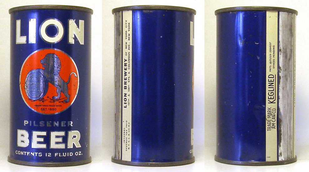 Lion Beer Flat Top Beer Can 1754