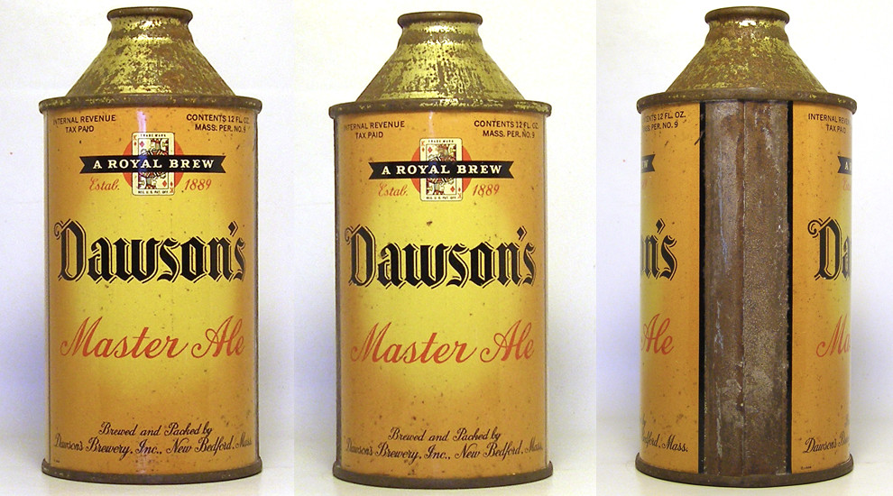 Dawson Ale High Profile Cone Top Beer Can 1764