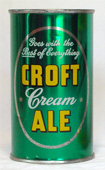 Croft Cream Ale  Flat Top Beer Can