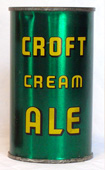 Croft Cream Ale  Flat Top Beer Can