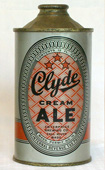 Clyde Cream Ale  Low Profile Cone Top Beer Can