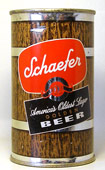 Schaefer Golden Beer  Flat Top Beer Can