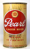 Pearl Beer  Flat Top Beer Can