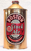 Boston Stock Ale  Quart Cone Top Beer Can