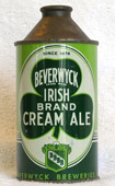 Beverwyck Irish Cream Ale  High Profile Cone Top Beer Can