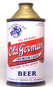 Old German Beer  High Profile Cone Top Beer Can
