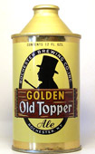 Old Topper Golden Ale  High Profile Cone Top Beer Can