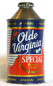 Olde Virginia Beer  High Profile Cone Top Beer Can