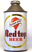 Red Top Beer  High Profile Cone Top Beer Can