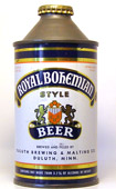 Royal Bohemian Beer  High Profile Cone Top Beer Can