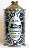 Hanleys Ale  Quart Cone Top Beer Can