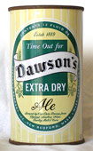 Dawsons Ale  Flat Top Beer Can