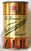 Narragansett Ale  Flat Top Beer Can