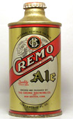 Cremo Ale  J Spout Cone Top Beer Can