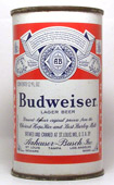 Budweiser Beer  Flat Top Beer Can