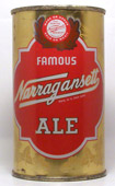 Narragansett Ale  Flat Top Beer Can