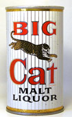 Big Cat Malt Liquor  Tab Top Beer Can