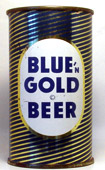 Blue n Gold Beer  Flat Top Beer Can