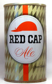 Red Cap Ale  Tab Top Beer Can