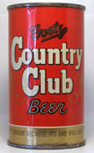 Country Club Beer  Flat Top Beer Can