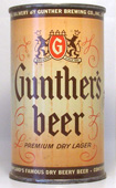 Gunther Beer  Flat Top Beer Can