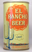 El Rancho Beer  Tab Top Beer Can