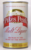 Pikes Peak Malt Liquor  Tab Top Beer Can