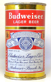 Budweiser Beer  Flat Top Beer Can