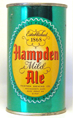 Hampden Ale  Flat Top Beer Can