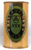 Ballantine Ale  Flat Top Beer Can