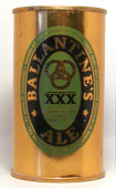 Ballantine Ale  Flat Top Beer Can