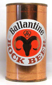 Ballantine Bock  Flat Top Beer Can