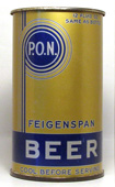 Feigenspan Beer  Flat Top Beer Can