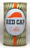 Red Cap Ale  Tab Top Beer Can