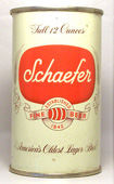 Schaefer Beer  Flat Top Beer Can