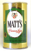 Matts Beer  Tab Top Beer Can