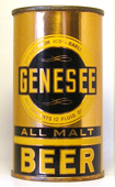 Genesee All Malt Beer  Flat Top Beer Can