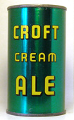 Croft Cream Ale  Flat Top Beer Can