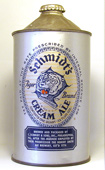 Schmidts Ale  Quart Cone Top Beer Can