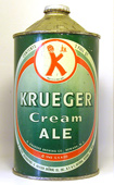 Krueger Ale  Quart Cone Top Beer Can