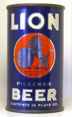 Lion Beer  Flat Top Beer Can