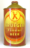 Krueger Beer  Quart Cone Top Beer Can